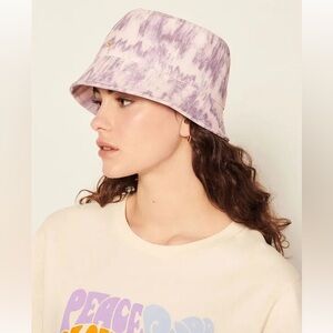 Sandro Bob Tie-Dye Print Cotton Bucket Hat